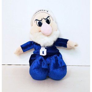 Grumpy Snow White and the Seven Dwarfs Hanukkah Beanie Plush Disney Store Rare